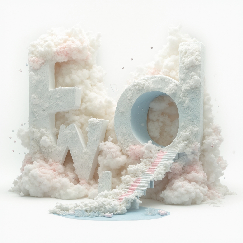 Surreal dreamscape tattoo concept with the name edward transforming into impossible structures on a white background