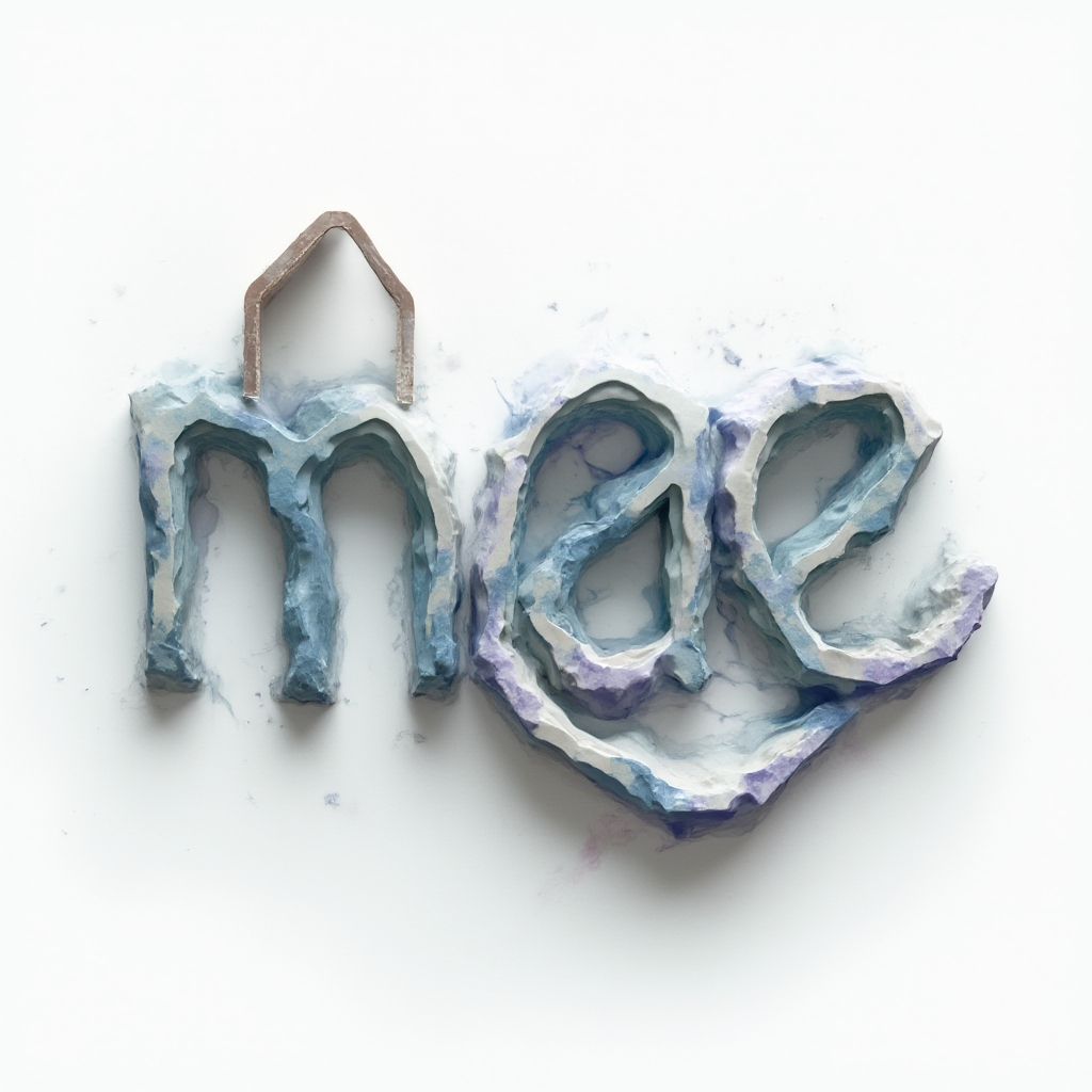 Surreal tattoo concept where mae is built from impossible shapes and dreamlike forms on a white background.